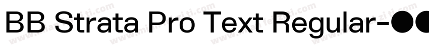 BB Strata Pro Text Regular字体转换